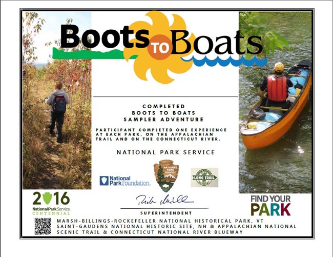 Boots to Boats Sampler Certificate