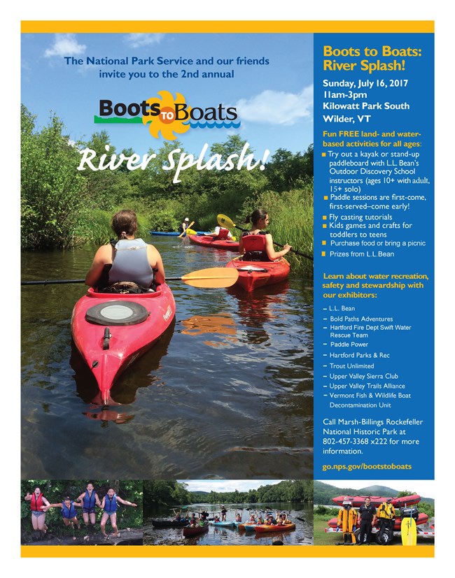 River Splash July 16 2017 Boots to Boats Poster Poster for July 16 2017 Boots to Boats River Splash