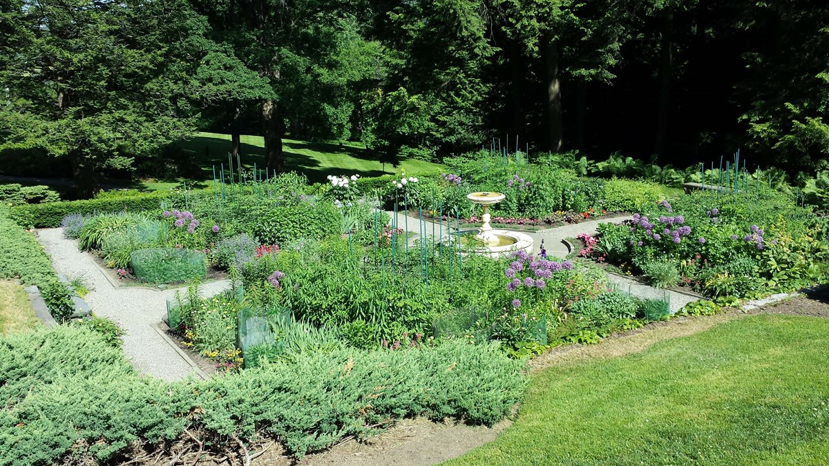 Garden at Marsh-Billings-Rockefeller in June::Garden @ MABI in June