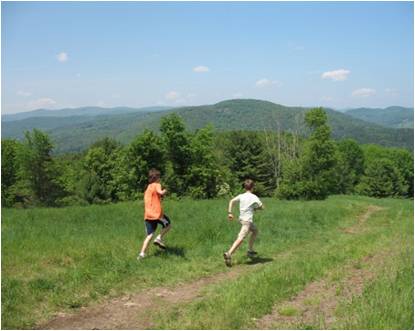 Hikers on Mt Tom
