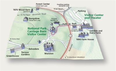 Rockefeller State Park Map Basic Information - Marsh - Billings - Rockefeller National Historical Park  (U.s. National Park Service)