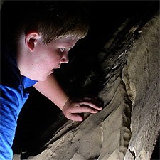 Kid in Mammoth Cave Kid in Mammoth Cave