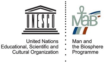 The logo for the UNESCO International Biosphere Reserve