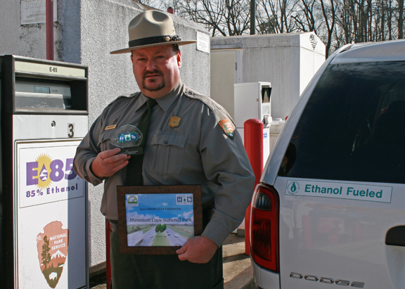 Mark Rich at Mammoth Cave fueling station