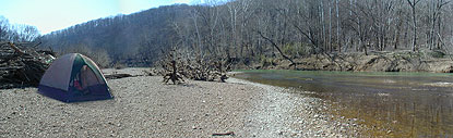 Tent by the river Tent by the river