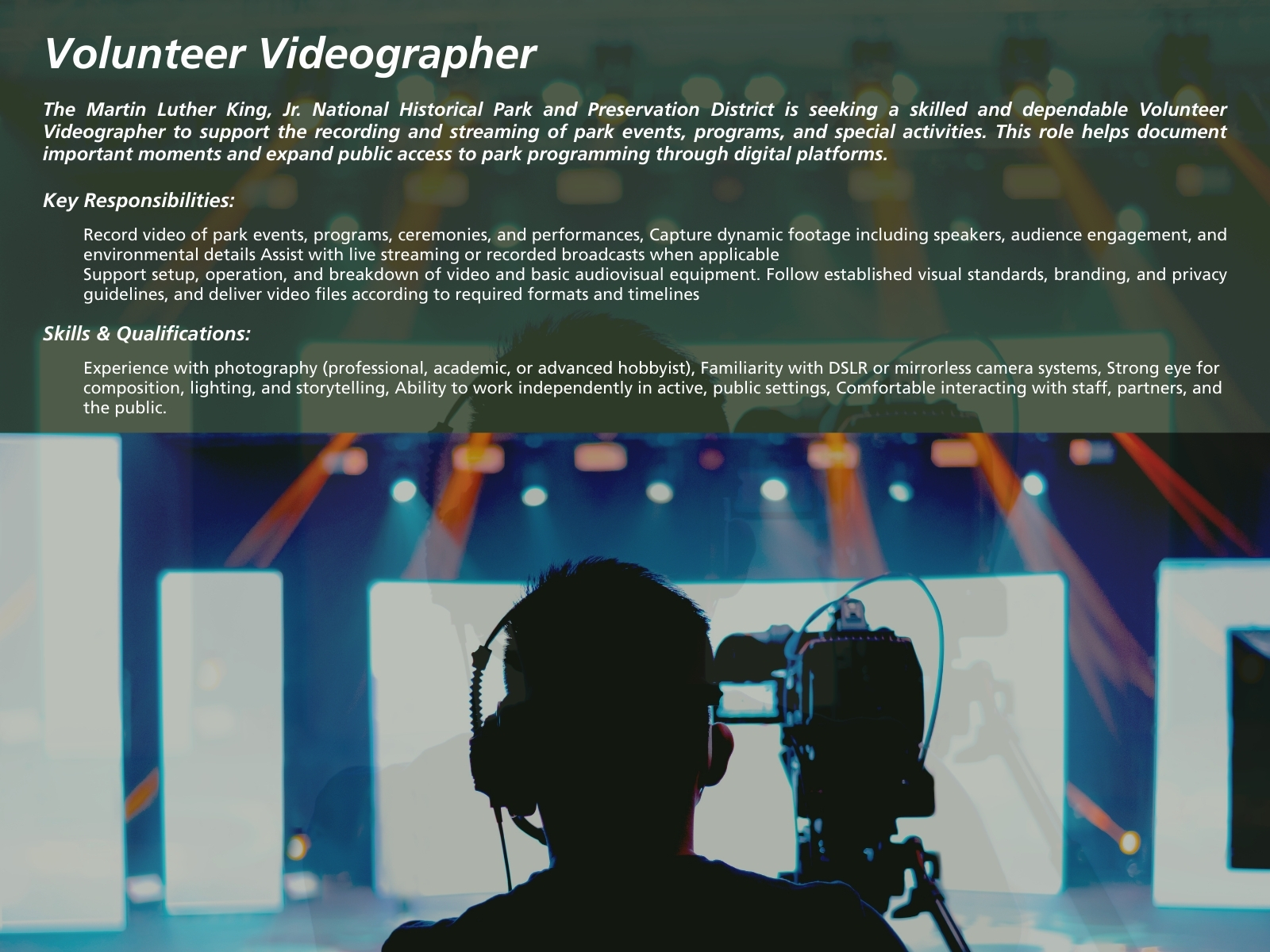 Videographer Needed