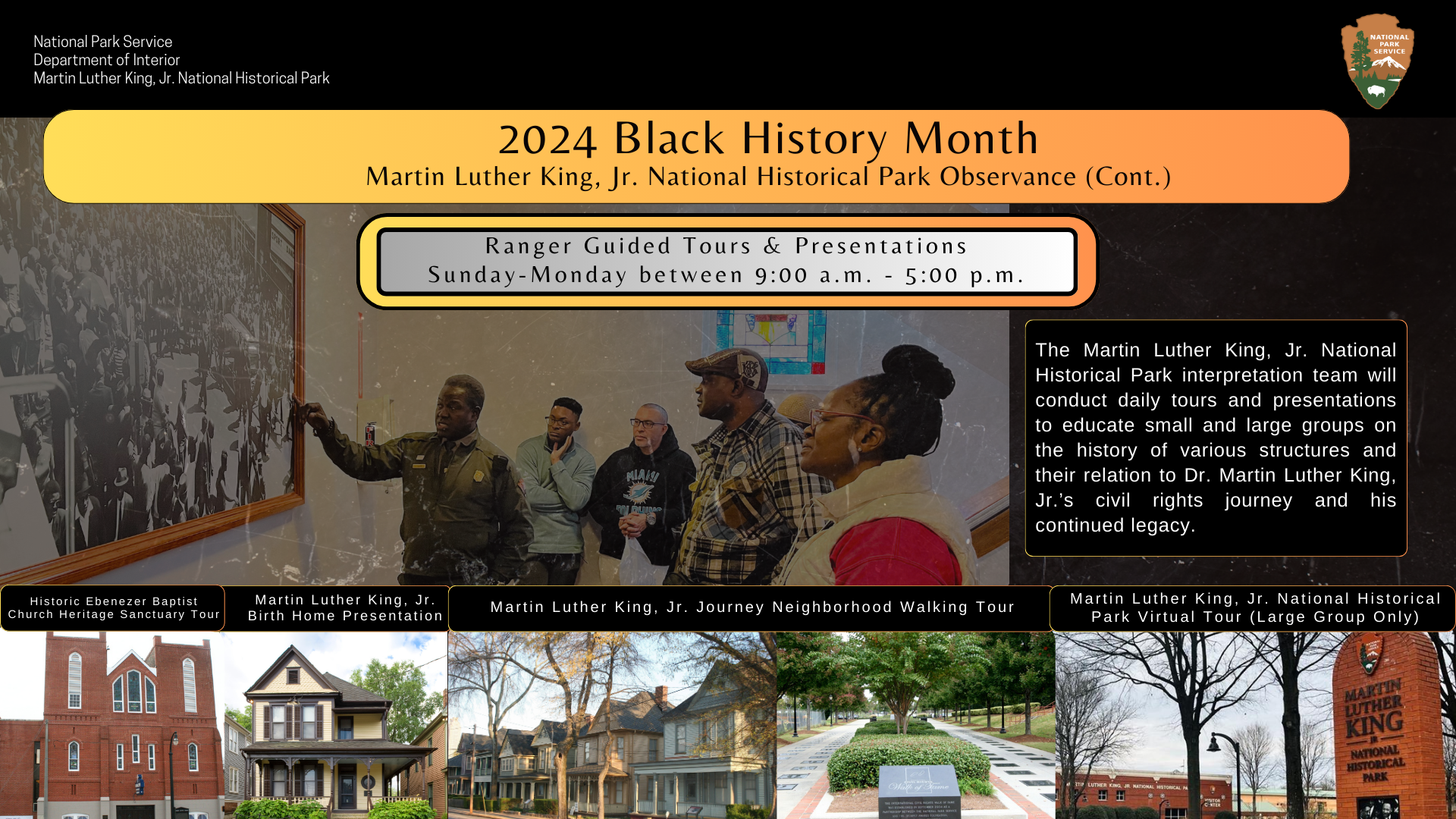 Flyer of Guided Tours & Presentations