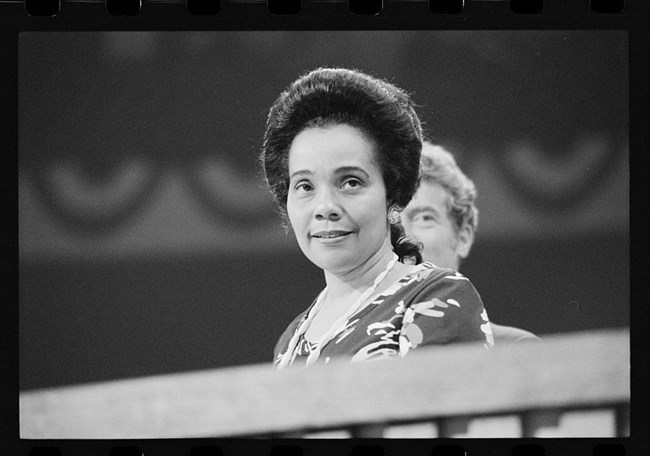 Coretta Scott King at the 1976 Democratic National Convention, New York City