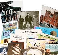 Photograph of some of the contents of the park's Traveling Trunk Photograph of some of the contents of the park's Traveling Trunk
