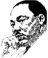 Sketch of Dr. Martin Luther King, Jr.