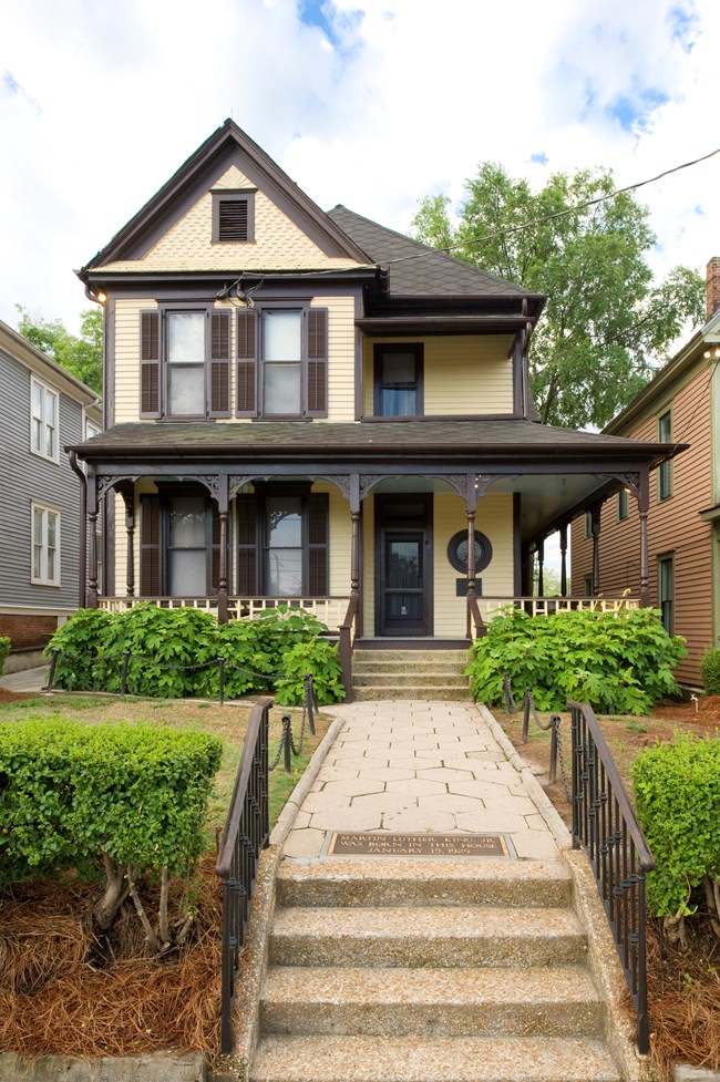 The two-story Queen Anne style home where Martin Luther King, Jr. was born.