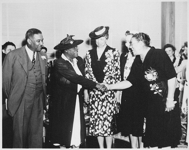 Mary McLeod Bethune and Eleanor Roosevelt