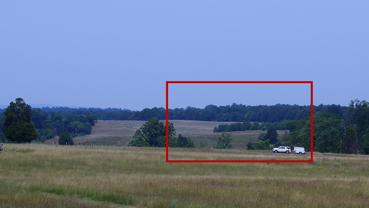 viewshed with box showing tree cut area