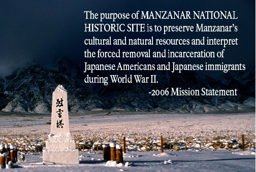 Photo of cemetery monument with mission statement