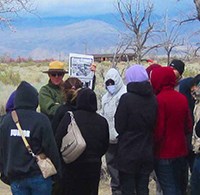 ranger talking to visitors