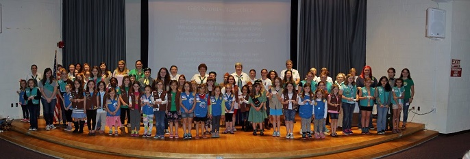 Girl scouts take the stage