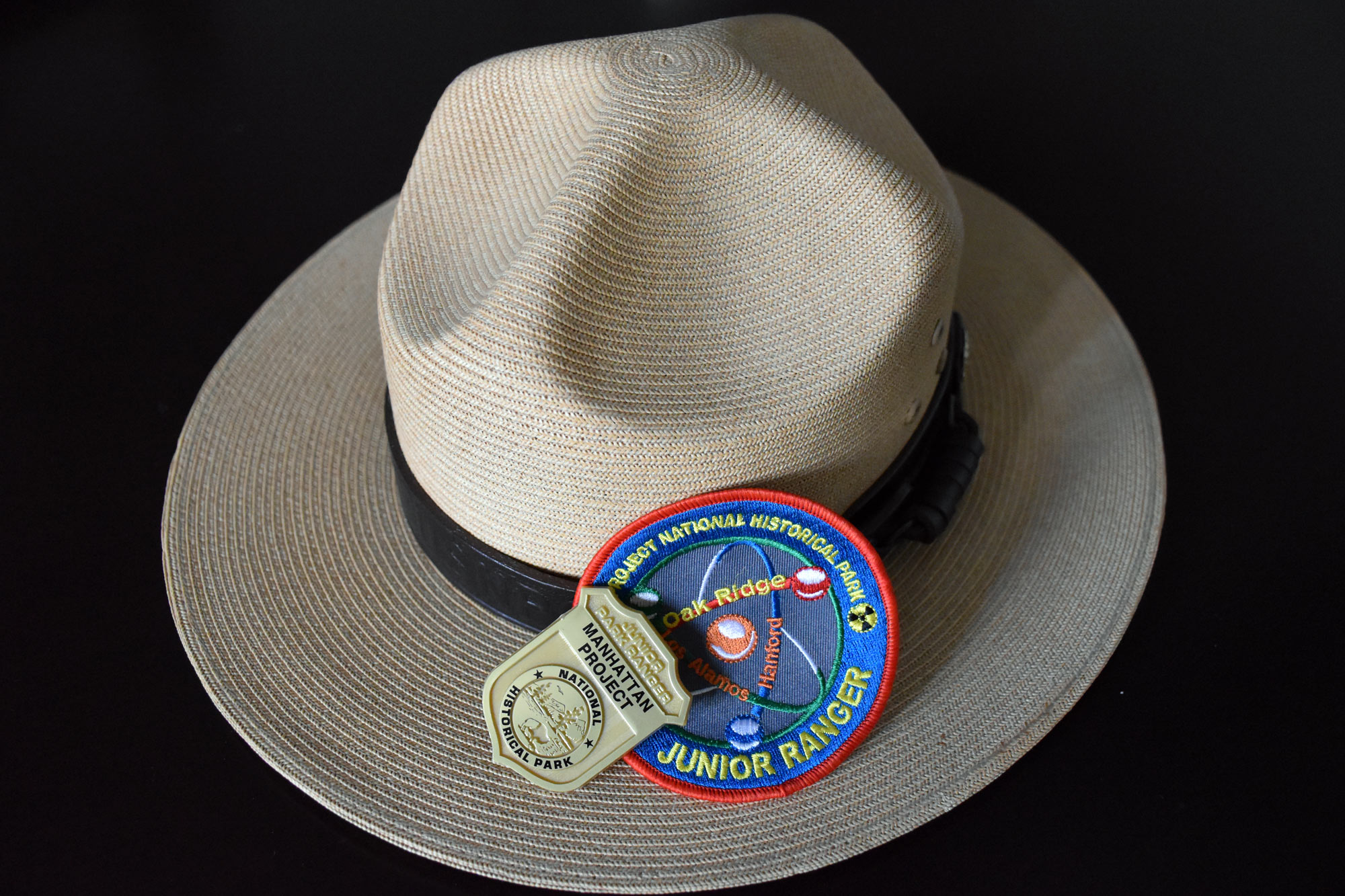 Ranger hat and junior ranger badge