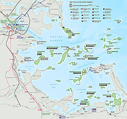 map of boston harbor Maps Boston Harbor Islands National Recreation Area U S map of boston harbor