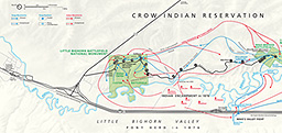 Custer's Last Stand Battlefield Map