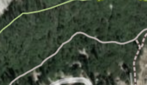 Example paved trail symbol in Park Tiles Aerial