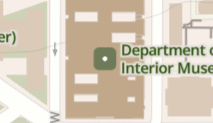 Example publicly accessible building symbol in Park Tiles Standard