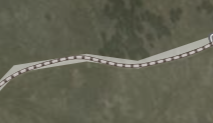 Example unpaved road symbol in Park Tiles Aerial