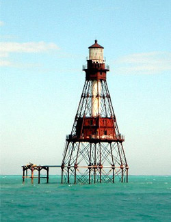 American Shoal Lighthouse in the Florida Keys
