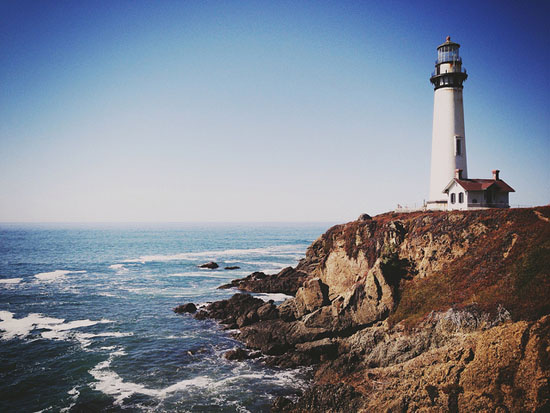 Pigeon Point Lighthouse on the California coast