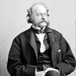 Black and white photo of John Van Buren sitting