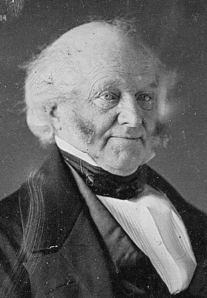 Dagurreotype of Martin Van Buren in a suit