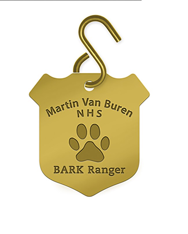 Martin Van Buren BARK Ranger tag