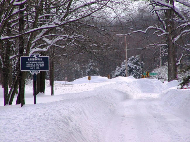 Snow on Old Post Road Snow on Old Post Road