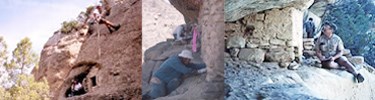 Archeologists working in Ancestral Puebloan sites