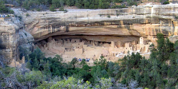 Cliff Palace within its alcove Cliff Palace within its alcove