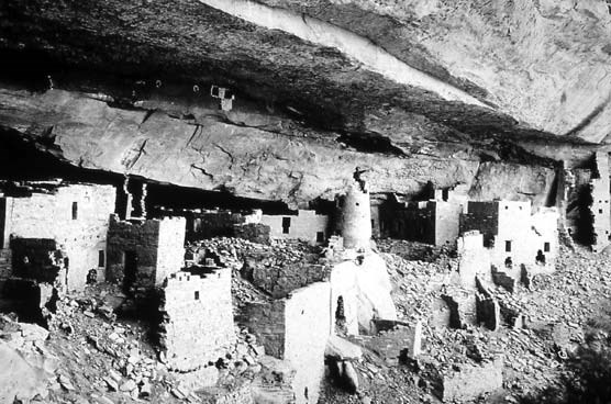 Cliff Palace in 1899 before excavation and stabilization
