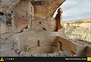 Ancient stone-masonry village in an alcove