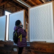 The Issei Memorial at the Visitor Center