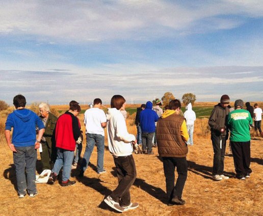 Students from Buhl Middle School visit Minidoka NHS. Students from Buhl Middle School visit Minidoka NHS.
