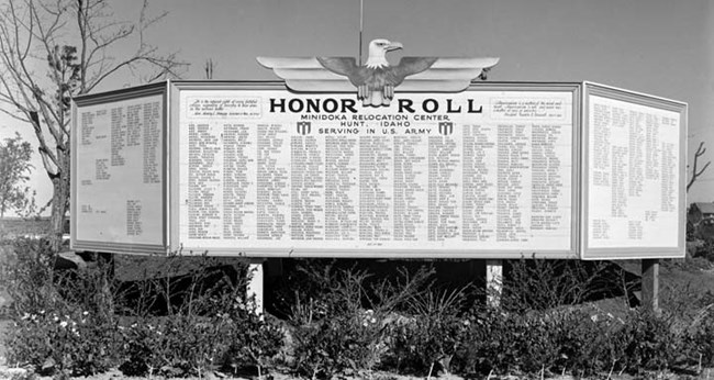 Honor Roll as it looked in 1943 Honor Roll as it looked in 1943