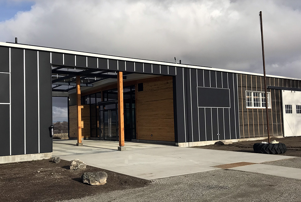 Front view of new Visitor Center