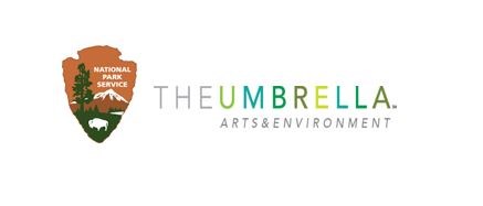 NPS Arrowhead and The Umbrella Arts Center logos