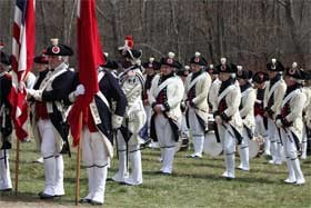 Fife and drum corps at Meriam's Corner Fife and drum corps at Meriam's Corner