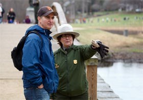 Park Ranger at North Bridge Park Ranger at North Bridge