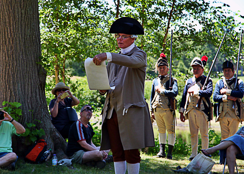 Ed Hurley read the Declaration of Independence