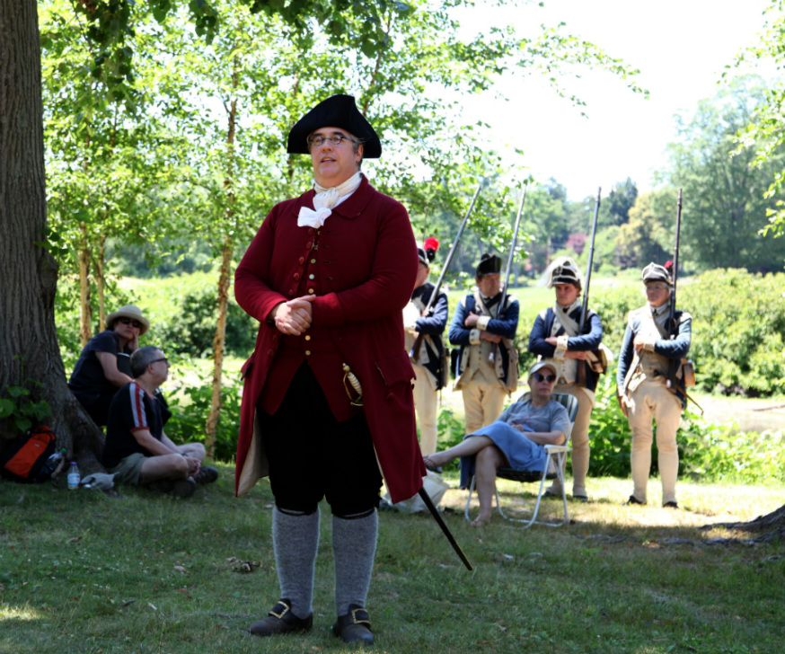 Ranger Jim Hollister at North Bridge, Concord MA.