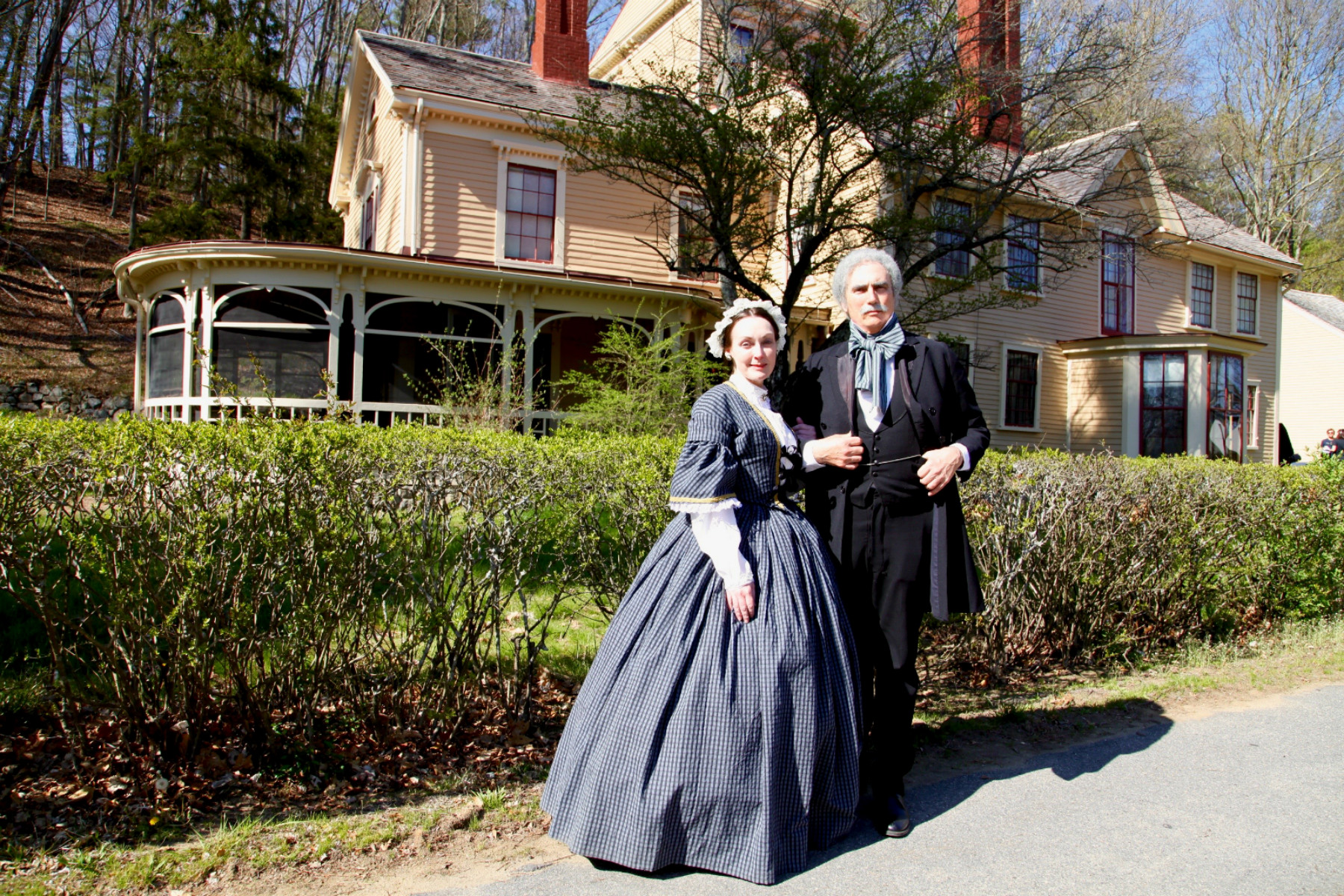 Sophia and Nathaniel Hawthorne welcome you to The Wayside