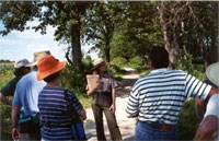 Park visitors enjoying a Ranger program Park visitors enjoying a Ranger program