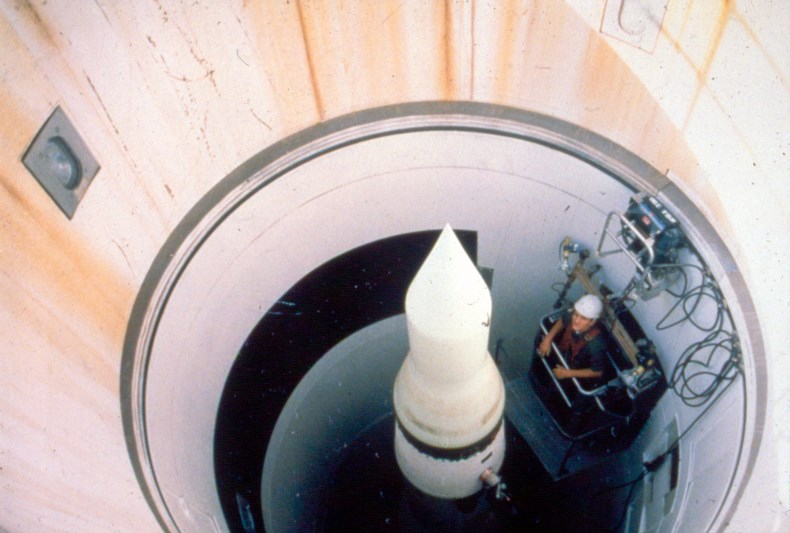 Missile Maintainer at work on a Minuteman