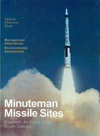 Book cover with a rising missile