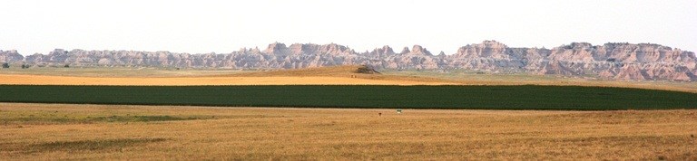 Gently rolling high plains of western South Dakota give way to the dramatic vistas of Badlands National Park